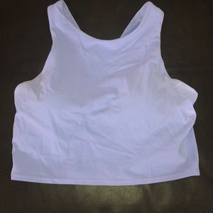 Athleta cropped tank with built in bra